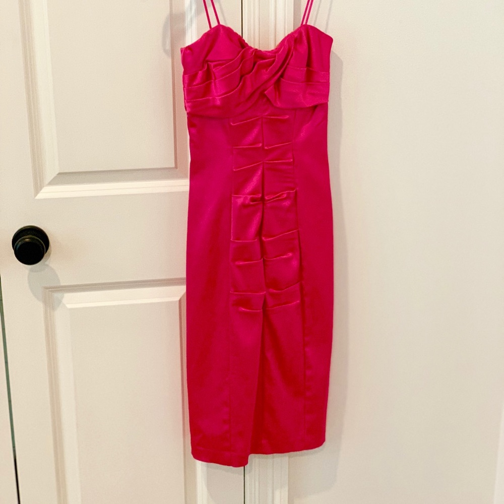 Hot pink dress